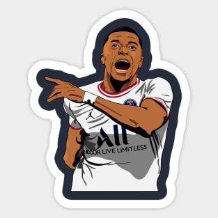 PSG's Mbappe Illustration Sticker